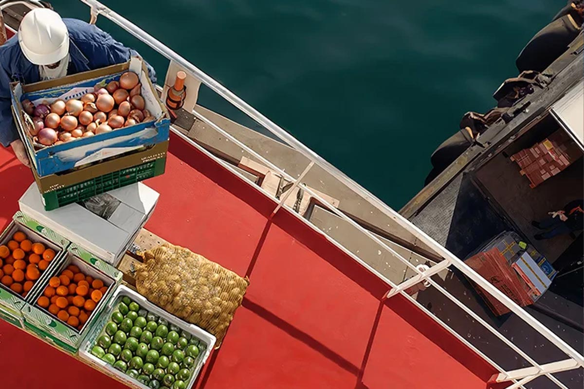 Ship chandler services supplying marine stores and spare parts to vessels