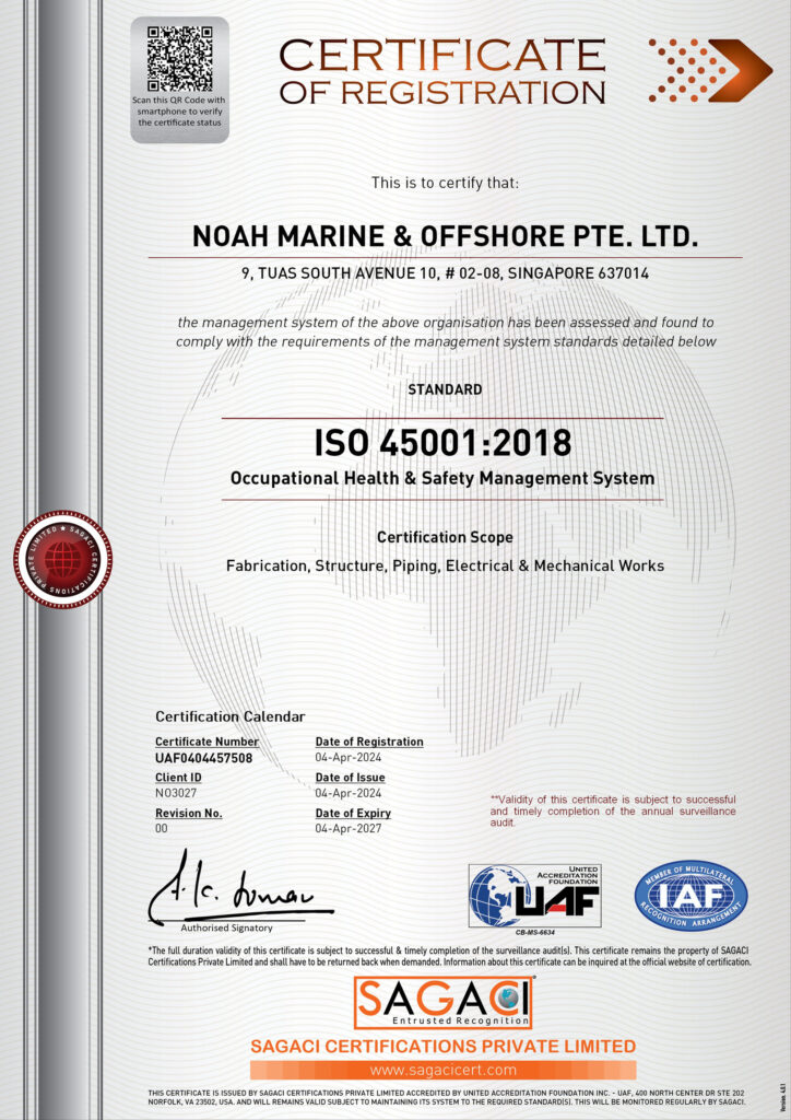 ISO 45001:2018 Occupational Health & Safety Management System