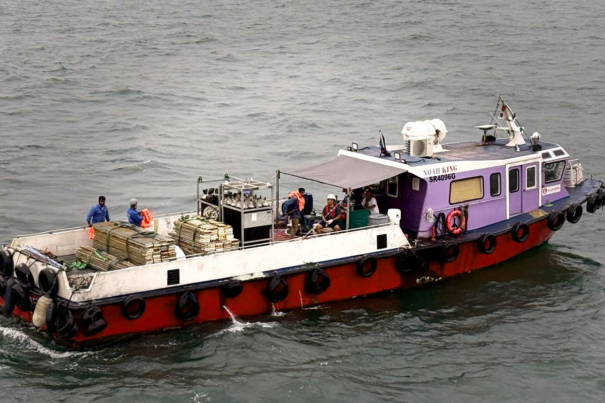 Boat logistics services with crew and cargo supply boats operated by Noah Group