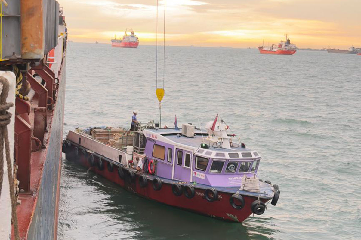 Boat logistics services with crew and cargo supply boats operated by Noah Group